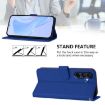 Samsung Galaxy A26 5G Dark Blue Leather Phone Case with Lanyard - 3