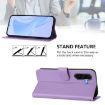 Samsung Galaxy A56 5G Leather Phone Case with Lanyard - Lavender Purple - 3