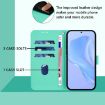 Samsung Galaxy A56 5G Green Leather Phone Case with Lanyard - 4