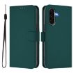 Samsung Galaxy A56 5G Dark Green Leather Phone Case with Lanyard - 2