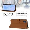 Samsung Galaxy A06 4G/5G Brown Leather Phone Case with Lanyard - 3