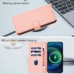 Samsung Galaxy A06 4G/5G Pink Leather Phone Case with Lanyard - 7