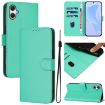Samsung Galaxy A06 4G/5G Green Leather Phone Case with Lanyard - 1