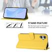 Samsung Galaxy A06 4G/5G Lemon Yellow Leather Case with Lanyard - 3