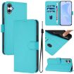 Samsung Galaxy A06 4G/5G Leather Case with Lanyard - Lake Blue - 1