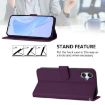 Samsung Galaxy A07 4G Violet Leather Phone Case with Lanyard - 3