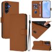 Samsung Galaxy A17 5G Brown Leather Phone Case with Lanyard - 1