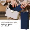 Samsung Galaxy A17 5G Navy Blue Leather Phone Case with Lanyard - 5