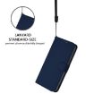 Samsung Galaxy A17 5G Navy Blue Leather Phone Case with Lanyard - 6