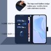 Samsung Galaxy A17 5G Navy Blue Leather Phone Case with Lanyard - 8