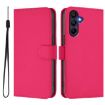 Samsung Galaxy A17 5G Rose Red Leather Phone Case with Lanyard - 2