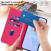 Samsung Galaxy A17 5G Rose Red Leather Phone Case with Lanyard - 7