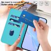 Samsung Galaxy A17 5G Lake Blue Leather Phone Case with Lanyard - 7
