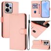 Realme 14 5G/14T 5G Pink Leather Phone Case with Lanyard - 1