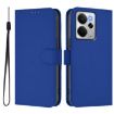 Realme 14 5G/14T 5G Leather Phone Case with Lanyard - Dark Blue - 2