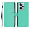 Realme 14 5G/14T 5G Green Leather Phone Case with Lanyard - 2