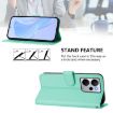 Realme 14 5G/14T 5G Leather Phone Case with Lanyard - Mint Green - 3