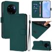 Realme Narzo 80 Pro Dark Green Leather Phone Case with Lanyard - 1