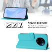 Realme Narzo 80 Pro Lake Blue Leather Phone Case with Lanyard - 3