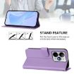 Realme Neo7 Turbo 5G Leather Phone Case with Lanyard - Lavender Purple - 3
