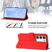 Realme V70 5G/14X Global Red Leather Phone Case with Lanyard - 3