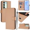 Realme V70 5G/14X Leather Phone Case with Lanyard - Nude Color - 1