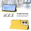 OPPO A5X 4G/5G Leather Phone Case with Lanyard - Lemon Yellow - 3