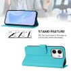OPPO A5X Leather Phone Case with Lanyard - Lake Blue, 4G/5G Global - 3