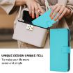 OPPO A5X Leather Phone Case with Lanyard - Lake Blue, 4G/5G Global - 5