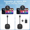 USB & HDMI Wired to Wireless CarPlay Adapter - Square Carbon Fiber Design - 8