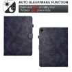 Samsung Galaxy Tab A8 2022 SM-X200 Leather Case - Flowers & Bird, Black - 6