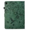 Samsung Galaxy Tab A8 2022 SM-X200 Green Floral Bird Leather Case - 3