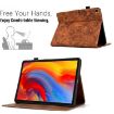 Samsung Galaxy Tab A7 10.4 T500 Leather Case - Flowers & Bird Embossed - 5