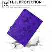 Samsung Galaxy Tab A7 10.4 T500 Purple Floral Bird Leather Case - 7