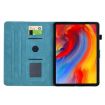 Samsung Galaxy Tab A7 10.4 T500 Floral Bird Embossed Leather Case Blue - 4