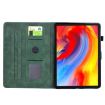Samsung Galaxy Tab A7 10.4 T500 Green Floral Bird Embossed Leather Case - 4