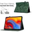 Samsung Galaxy Tab A7 10.4 T500 Green Floral Bird Embossed Leather Case - 5