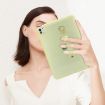 iPad Pro 13 2024 Yellow Wristband Holder Hybrid TPU Tablet Case - 7
