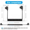 D-Tap Male to Male Coiled Adapter Cable 1.5m for Anton Bauer V-mount - 2
