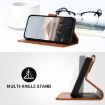 Xiaomi 14 Ultra Brown Leather Phone Case with Triangle Buckle Clasp - 4