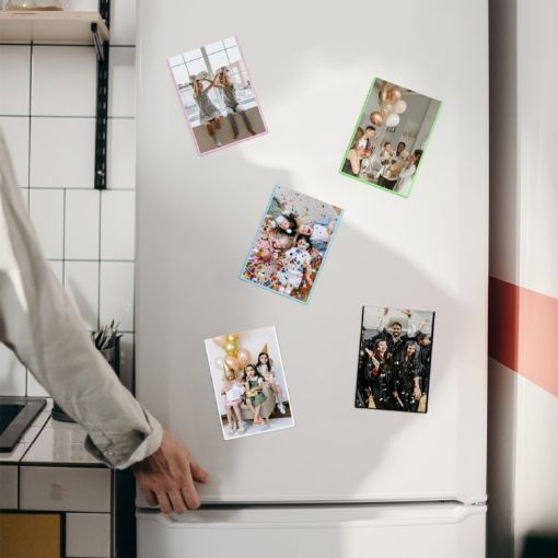 5pcs 5" Magnetic Photo Frame Album, Mixed Colors - 1