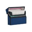 IQOS Series Electronic Cigarette Grooved Leather Storage Box - Blue - 1
