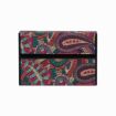 IQOS Series Grooved Leather PC Storage Box - Cashew Flower Red - 2