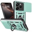Redmi Note 14 5G Green Phone Case with Sliding Camera Cover TPU+PC - 1