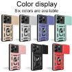 Redmi Note 14 5G Green Phone Case with Sliding Camera Cover TPU+PC - 2