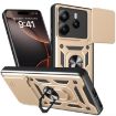 Redmi Note 14 5G Gold Case with Sliding Camera Cover TPU+PC - 1