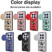 Red TPU+PC Phone Case with Sliding Camera Cover for Redmi Note 14 Pro 4G - 2