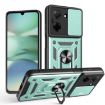 Redmi A5 4G Phone Case - Green TPU+PC with Sliding Camera Cover - 1