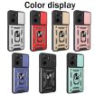 Redmi A5 4G Phone Case Silver - Sliding Camera Cover TPU+PC Design - 2