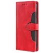 Red Leather Magnetic Buckle Phone Case for Redmi Note 14S 4G - 2